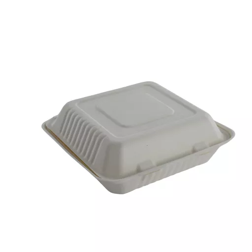 9 x 9" Bagasse Food Container