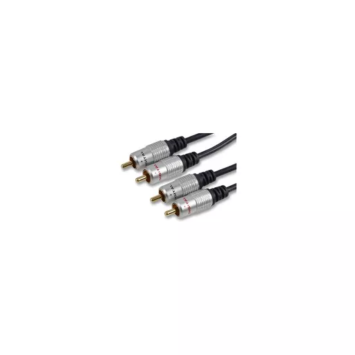 Premium Twin RCA Phono Stereo Audio Cable (Red & White)