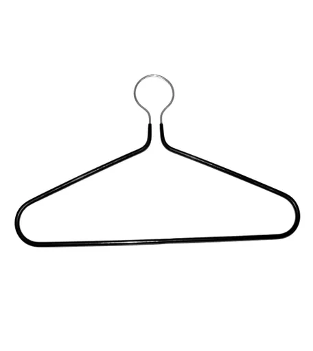 Heavy Duty Non-Slip Black and Chrome Captive Hanger - 430mm - Single