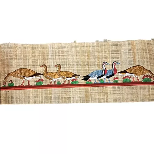 Hand-painted Papyrus - The Famous Meidum Geese (small)