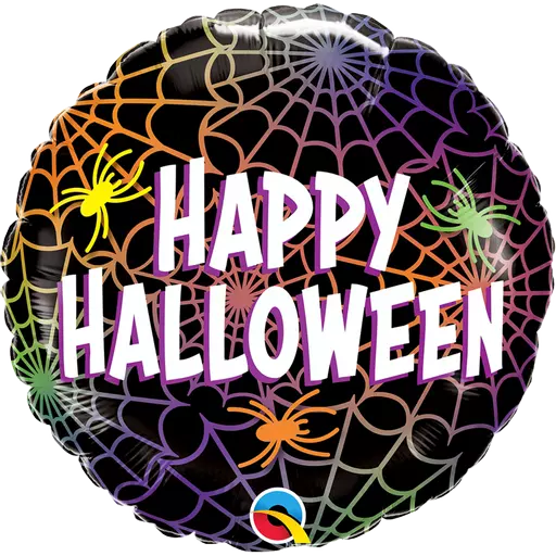 Halloween Spiders & Web Foil Balloon