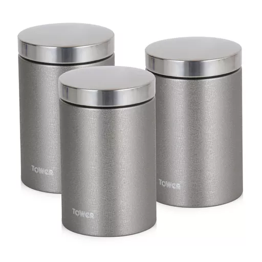 Ice Diamond Set of 3 Canisters