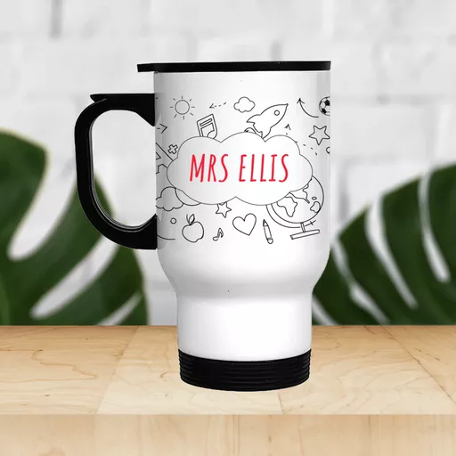 Teachers Doodle Travel Mug