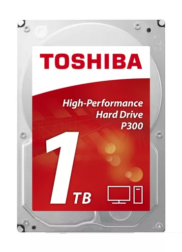 Toshiba P300 1TB internal hard drive 7200 RPM 64 MB 3.5" Serial ATA III