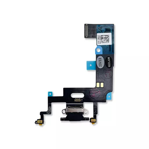 Charging Port Flex Cable (Black) (RECLAIMED) - For iPhone XR