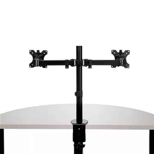 StarTech.com Desk Mount Dual Monitor Arm - Desk Clamp / Grommet VESA Monitor Mount for up to 32 inch Displays - Ergonomic Articulating Monitor Arm - Height Adjustable/Tilt/Swivel/Rotating