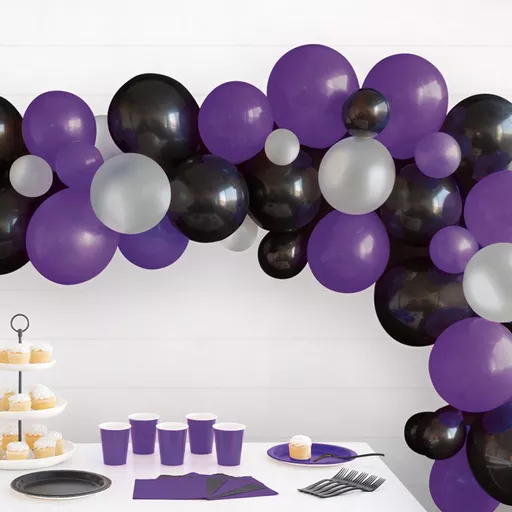 Black/Purple Balloon Arch Kit