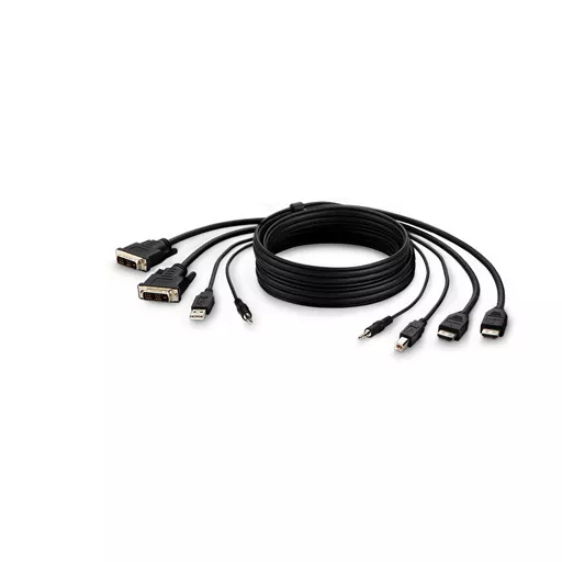 Belkin F1DN2CCBL-DH10t KVM cable Black 3 m