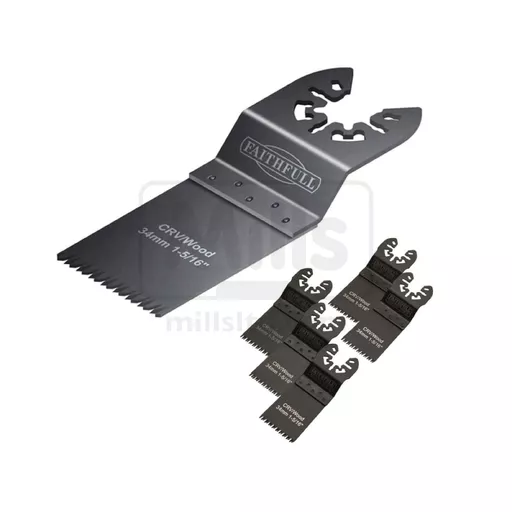 Multi-Function Tool Wood Saw Blade 34mm  Pk5