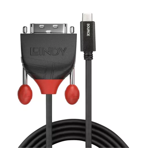Lindy 0.5m USB Type C to DVI Adapter Cable