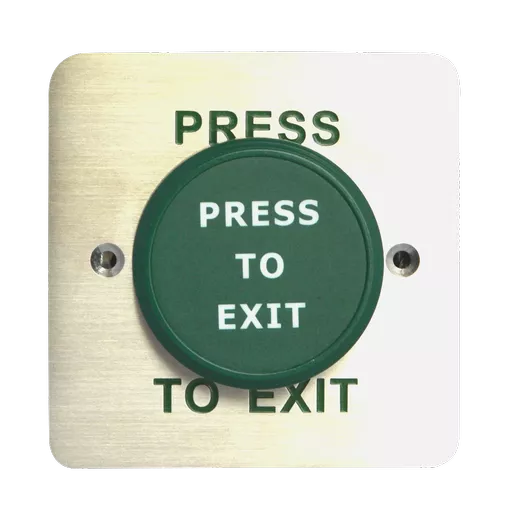 ASEC Large Green Press To Exit Dome Button