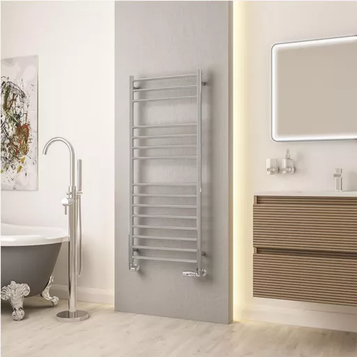 Violla II 1210 x 500 Stainless Steel Towel Rail Mirror Polished