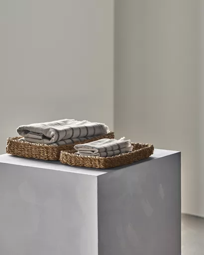 Woven Trays, Nature, Set of 2