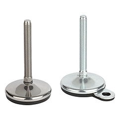 K0739 - Swivel Feet In Steel & Stainless Steel Angle 10° Size M10-M30