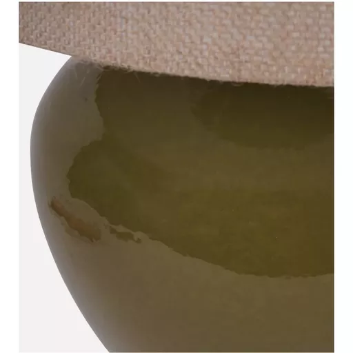 Ceramic Lamp, Ada, Olive Green
