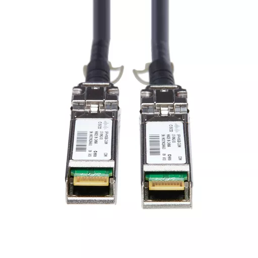 Cisco 10G Direct Attach Twinax SFP+ Cable, Passive, 30AWG Cable Assembly, 5 M, Grey, 5-Year Standard Warranty (SFP-H10GB-CU5M=)