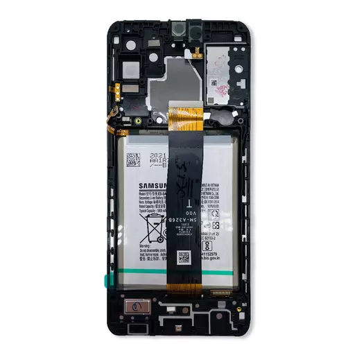 LCD Screen Assembly + Battery (Service Pack) (Black) - Galaxy A32 5G (2021) (A326)