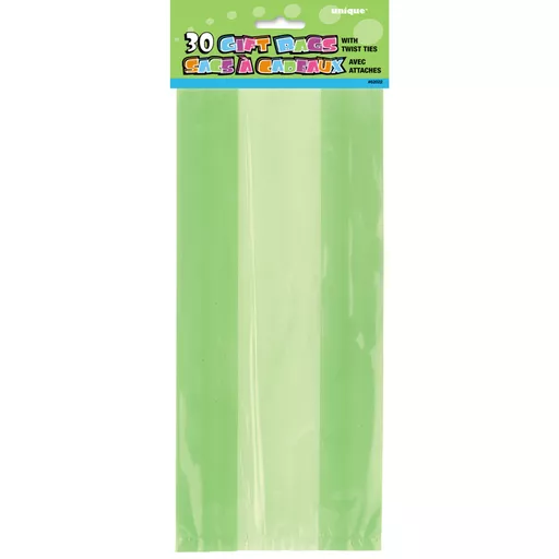Cello Bag - Lime Green - Pack of 30