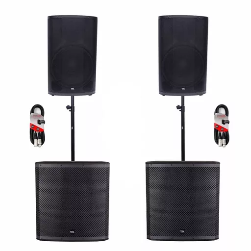 TEK Audio TEK15V2 & TEK18S Active PA System Bundle