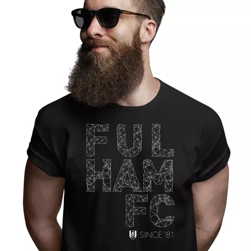 Fulham FC Wireframe Men's T-Shirt