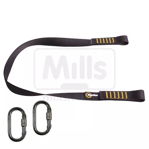 Ridgegear RGL5 1.4m Fall Restraint Lanyard 140kg with 2x RGK1 Connector