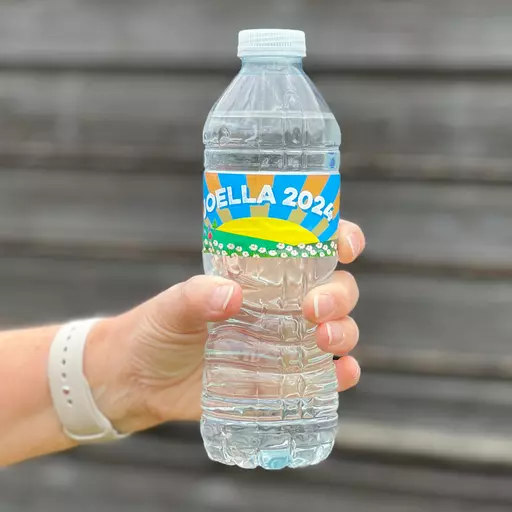 Personalised Festival Camp Water Bottle Stickers- Pack of 100