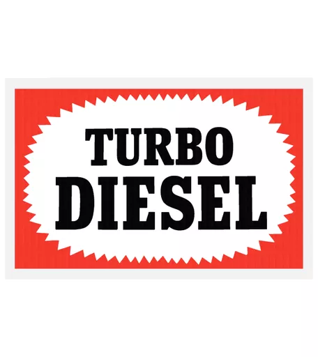 Turbo Diesel/Sold Sign