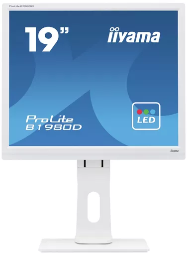 iiyama ProLite B1980D-W1 LED display 48.3 cm (19") 1280 x 1024 pixels SXGA White
