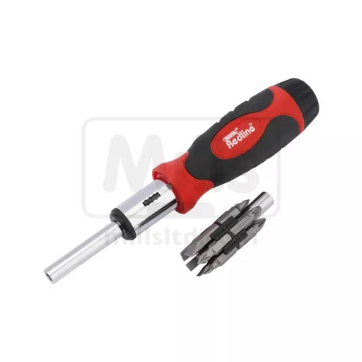 Ratcheting Screwdriver And Bit Set (14 Pieces)