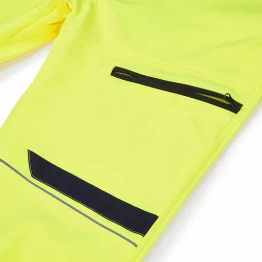 SYH-402-System-Hi-Vis-Yellow-Navy-Eco-Stretch-Softshell-Trousers-Detail With Segmented Tape.png