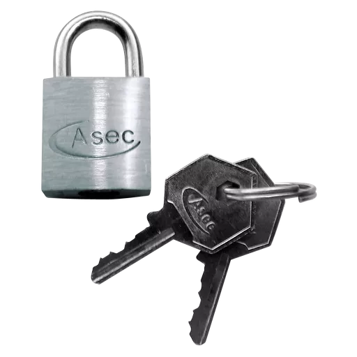 ASEC KA Open Shackle Chrome Finish Padlock