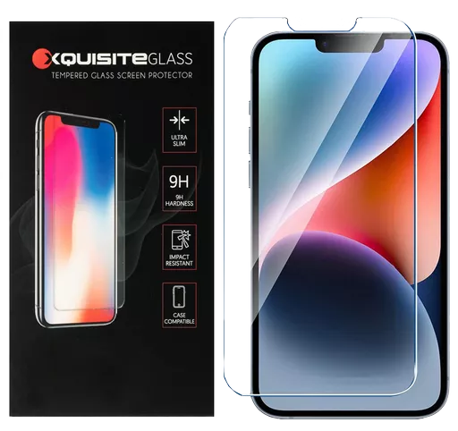 Xquisite 2D Glass - iPhone 14, iPhone 13 & iPhone 13 Pro - Clear