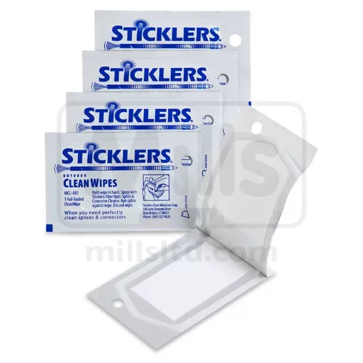 Sticklers Fibre Optic Cleaning Wipes Pk25