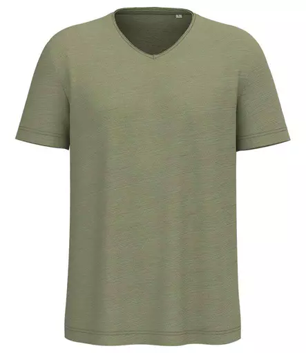 Spasso Drop Shoulder Raw Edge Collar Slub T-Shirt