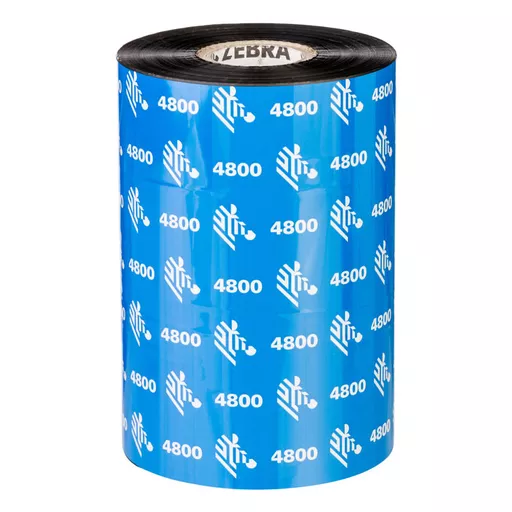 Zebra 4800 Performance Resin thermal ribbon 450 m Black