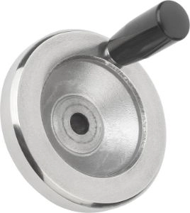 Handwheel Discs In Aluminium With Revolving Cylinder Grip