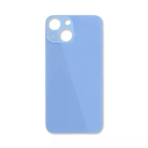 Back Glass (Big Hole) (No Logo) (Blue) (CERTIFIED)- For iPhone 13