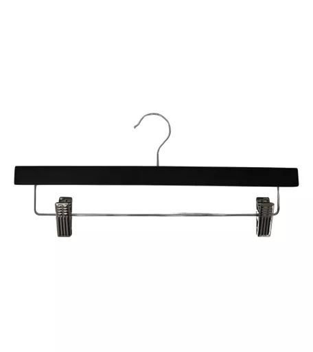 Black Wooden Peg Hangers - 360mm - Box of 50