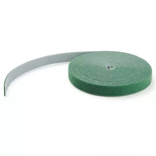 StarTech.com 50ft Hook and Loop Roll - Cut-to-Size Reusable Cable Ties - Bulk Industrial Wire Fastener Tape /Adjustable Fabric Wraps Green / Resuable Self Gripping Cable Management Straps