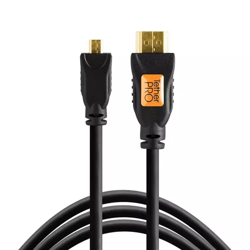 Tether Tools TetherPro Micro HDMI (D) to HDMI (A) Cable Black