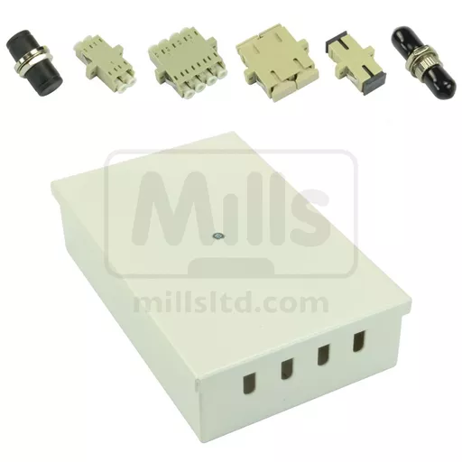Tamperproof Fibre Wall Box Pre-Loaded Multimode - 160 x 100 x 40mm