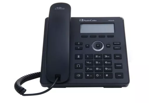 AudioCodes 420HD IP phone Black 2 lines LCD