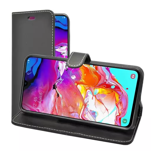 Wallet for Galaxy A70 - Black