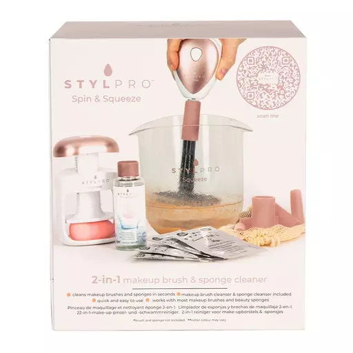 STYLPRO Spin and Squeeze Brush and Sponge Cleaner