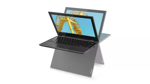 Lenovo 300e 2nd Gen (AMD) AMD 3000 3015e Hybrid (2-in-1) 29.5 cm (11.6") Touchscreen HD 4 GB DDR4-SDRAM 128 GB SSD Wi-Fi 6 (802.11ax) Windows 10 Pro Black
