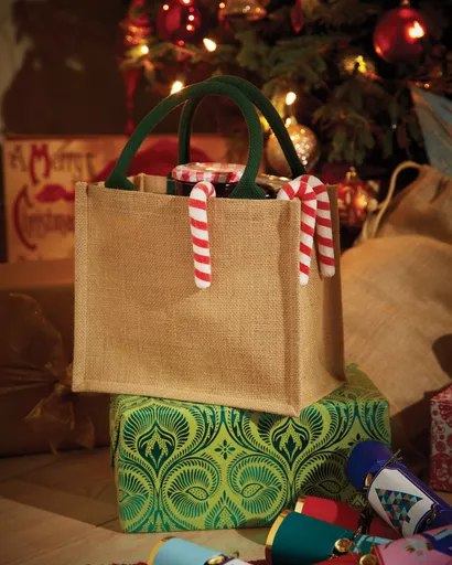 Jute Mini Gift Bag