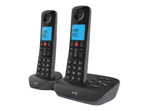 British Telecom D93LWS00 DECT telephone Caller ID Black