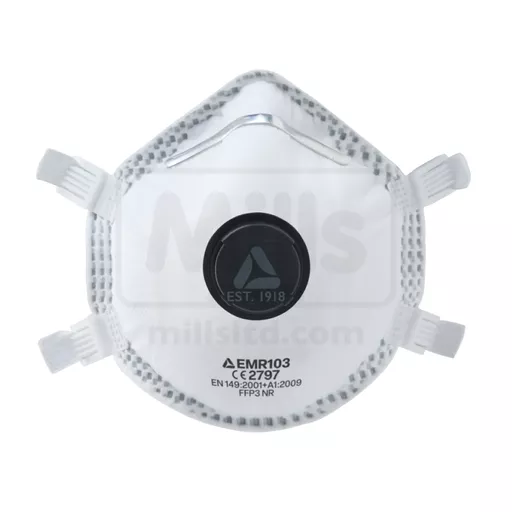 Skytec EMR103 Cup-Shaped Respirator FFP3V Pk10