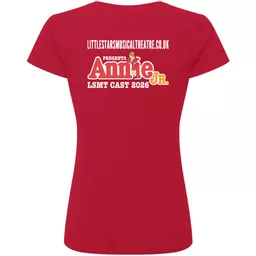 LittleStarsMusicalTheatre_AnnieLadiesT-Shirt_ClassicRed_Back.png
