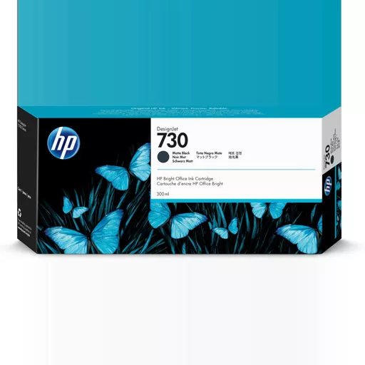 HP P2V71A/730 Ink cartridge black matt 300ml for HP DesignJet T 1600/1700/940